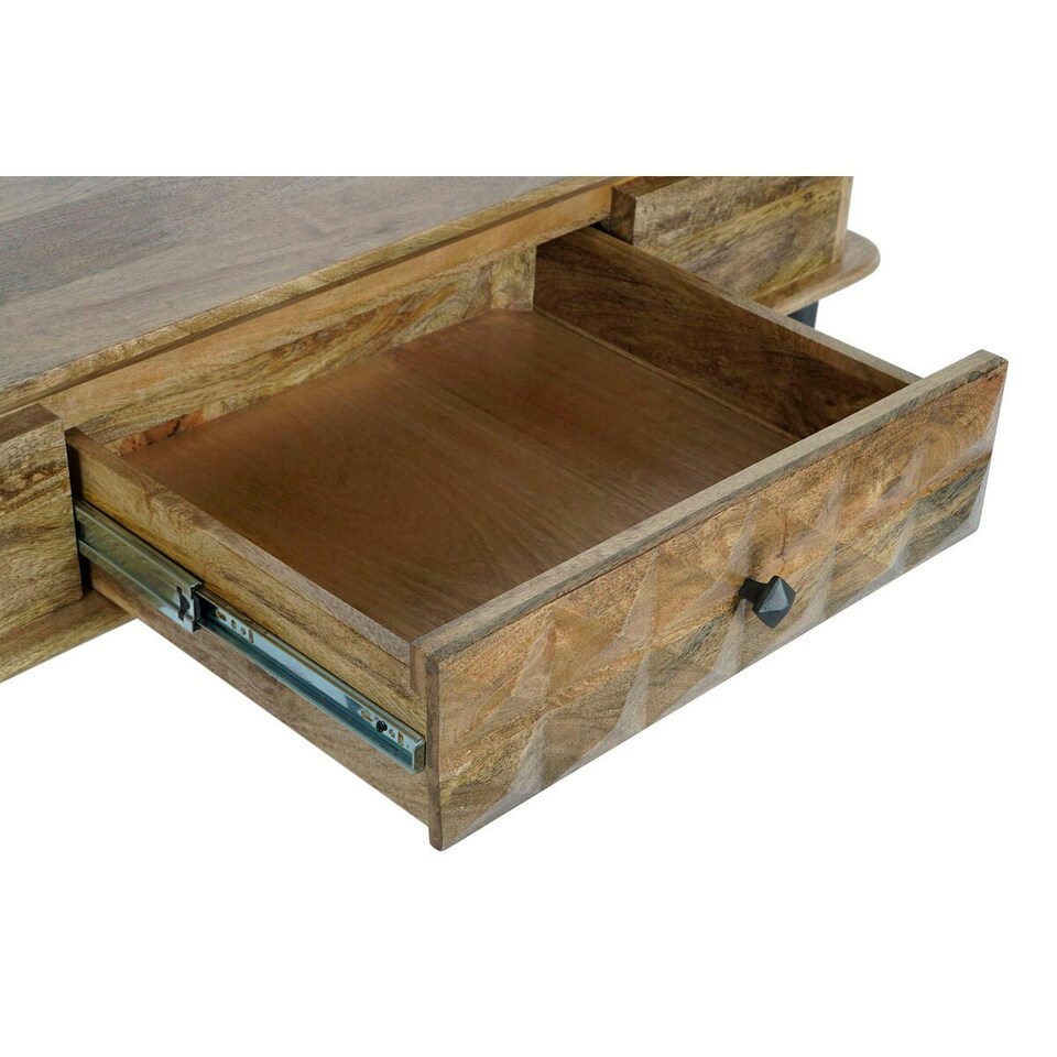 image 1 of Centre Table DKD Home Decor 116 x 60 x 46 cm Metal Aluminium Mango wood N/A
