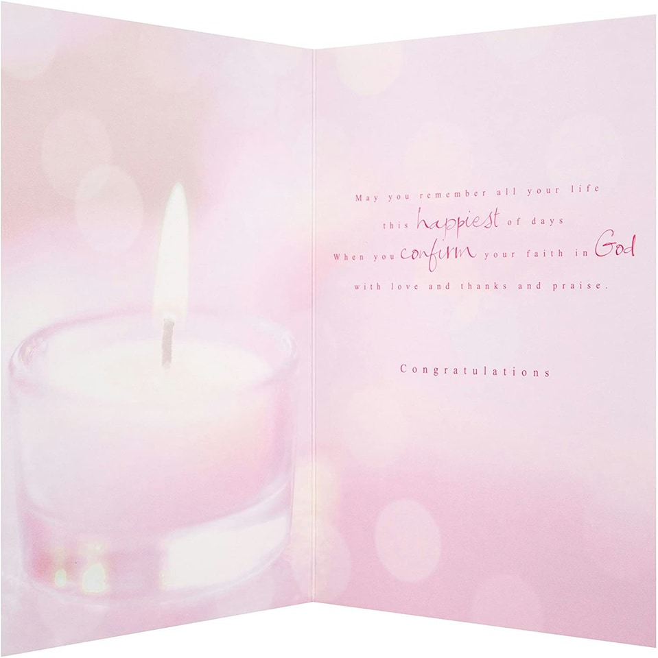 image 1 of As You Are Confirmed Foil Finished Female Confirmation Card