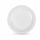 image 2 of Set of reusable plates Algon White Plastic 28 x 28 x 2 cm (24 Units) N/A