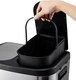 image 7 of Living and Home 20L Stainless Steel Dual-Pedal Step Trash Can | Chrome