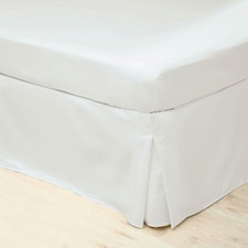 Belledorm Easycare Percale Platform Valance - White - Double