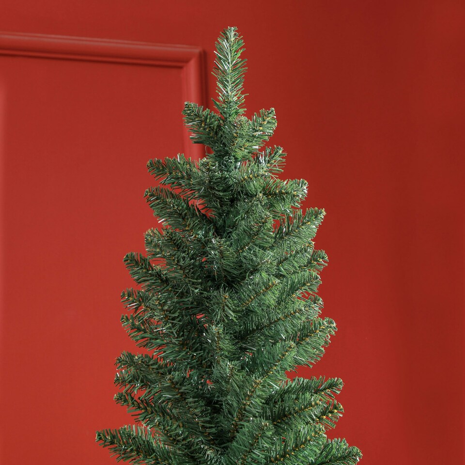image 1 of HOMCOM 6 Foot Artificial Pencil Christmas Tree with  Branches, Green