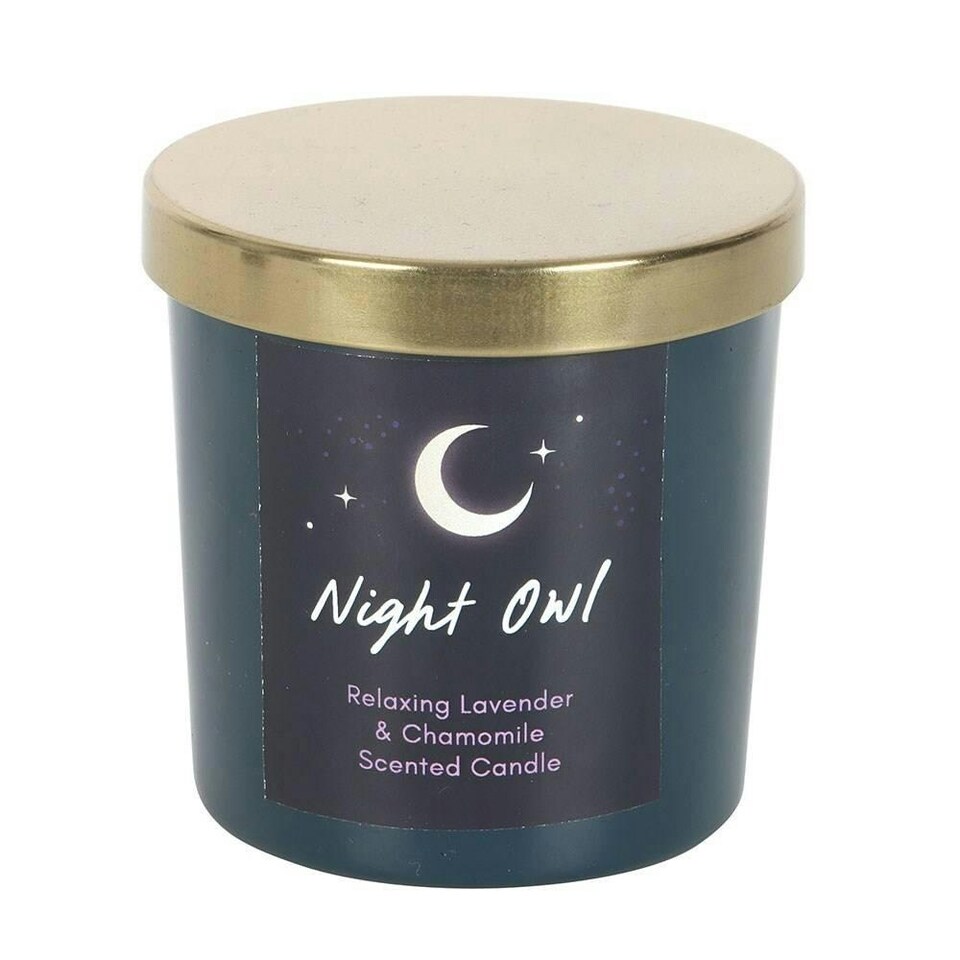 image 1 of Something Different Night Owl Lavender & Chamomile Candle - Blue - One Size
