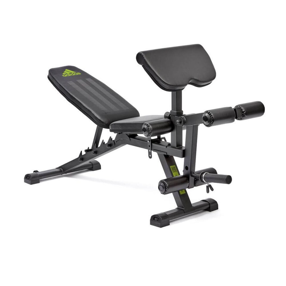 image 1 of Adidas Performance Adjustable Weight Bench — 6-Position, Leg Developer & Removable Preacher Pad, Black | Multi | BLACK | 181 (L) x 60.5 (W) x 120 (H) cm