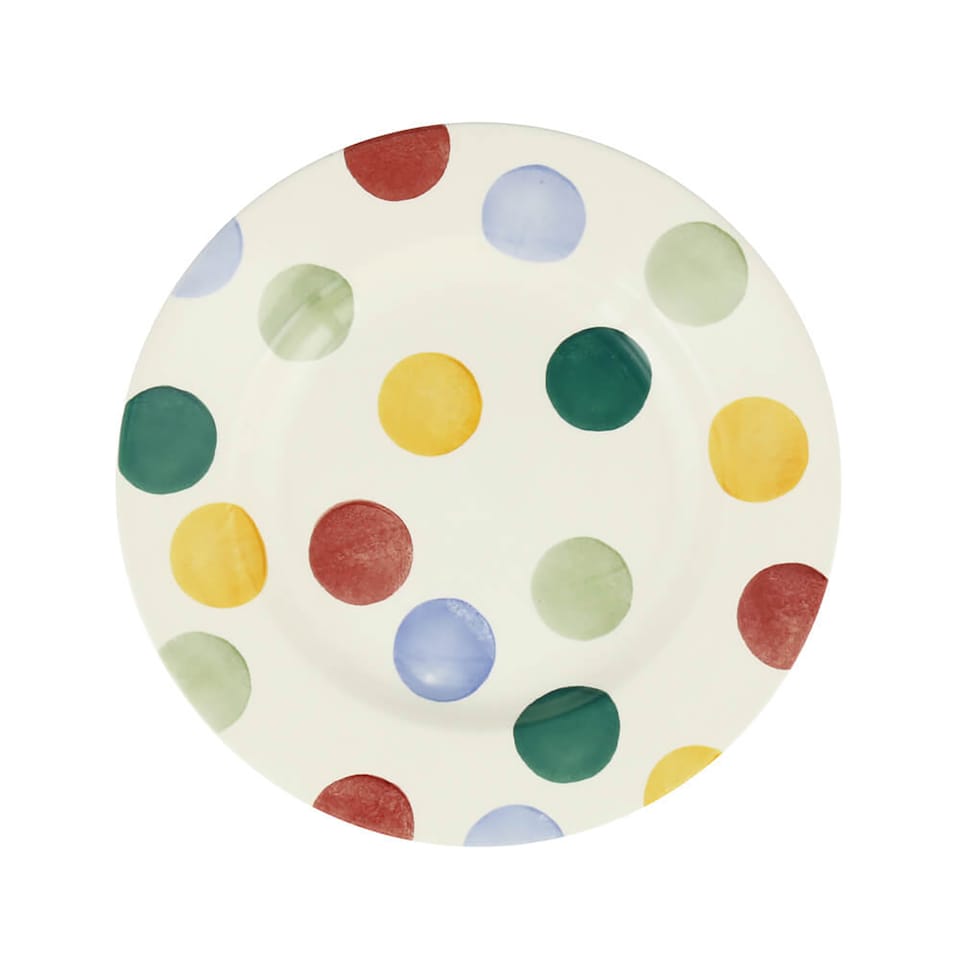 image 1 of Breakfast/Salad Plate: 1 x 21.5cm Emma Bridgewater Breakfast/Salad Plate Big Polka Dot, Ceramic