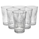 image 6 of Highball Drinking Glasses Whiskey Water Juice Tumblers 6 Set | Clear | 1 set of each | 300ml + 350ml