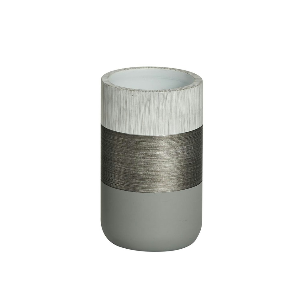image 1 of Showerdrape Luxe Grey/White Tumbler