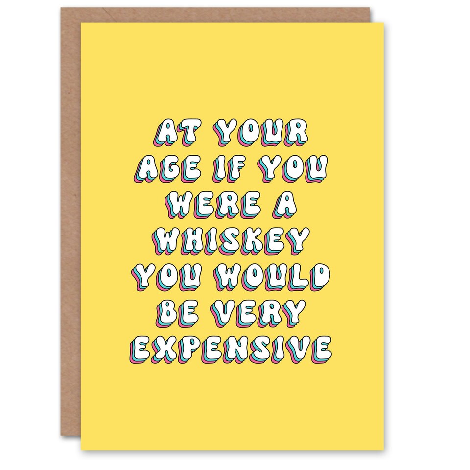 image 1 of Like Expensive Whiskey Old Age Joke Woman Her Birthday Card