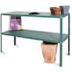 image 5 of Lacewing Twinpack Traditional 2 Tier Greenhouse Staging Shelving Bench in Green 119cm