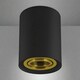 image 3 of CGC PRINCE Black GU10 Adjustable Surface Ceiling Downlight Flush Spot light with Gold Bezel Black