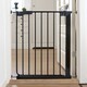 image 6 of Safetots Super Narrow Baby Gate, 60.5cm - 66.5cm, Black, Child Safety Barrier, Pressure Fit Stair Gate | Black | 1
