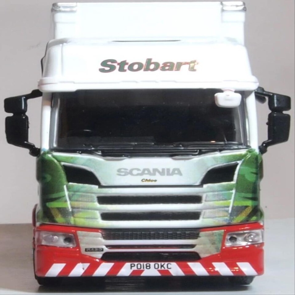 image 1 of Oxford Diecast Scania R Series Highline Box Trailer Stobart
