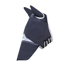 Shires Field Durable Horse Fly Mask With Ears & Nose - Black - Pony