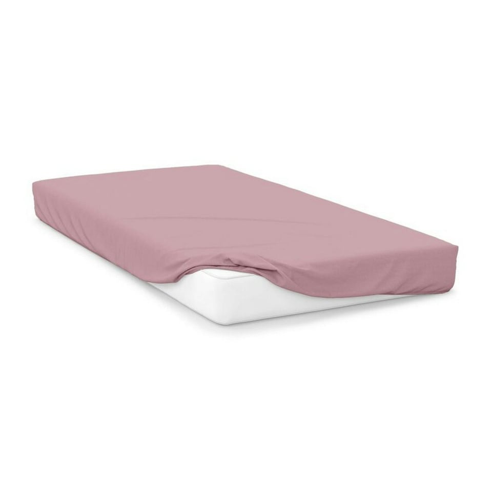 Belledorm Percale Fitted Sheet - Blush - 190cm x 105cm