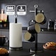 image 2 of GEEPAS Mug Tree and Towel Pole Set | Black