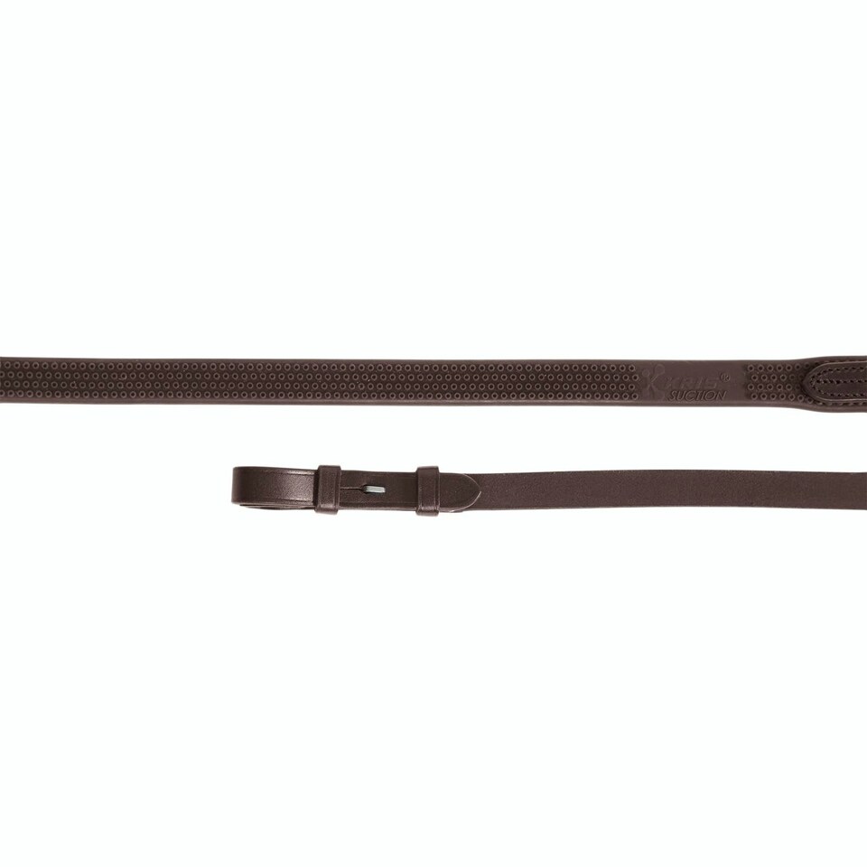 Aviemore Eventa Leather Horse Rubber Reins - Havana - 54in x 0.63in