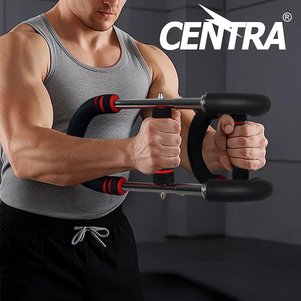 image 1 of Centra Shaker Twister Arm Trainer Chest Expander Bar Arm Exerciser Adjustable