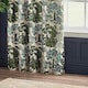 image 5 of Wylder Woodlands Floral Jacquard Green Eyelet Curtains (W)117cm x (D)137cm | Multi