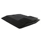 image 1 of Lara-May Set of 8 Jet Black Recycled Leather Placemats & 8 Leather Coasters