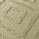 image 4 of OHS Geometric Tufted Soft Plump Cosy Fleece Duvet Cover and Pillowcase Bedding Set Green | Sage | King