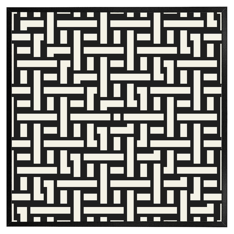 image 1 of Woven pattern (Picture Frame) White | XS