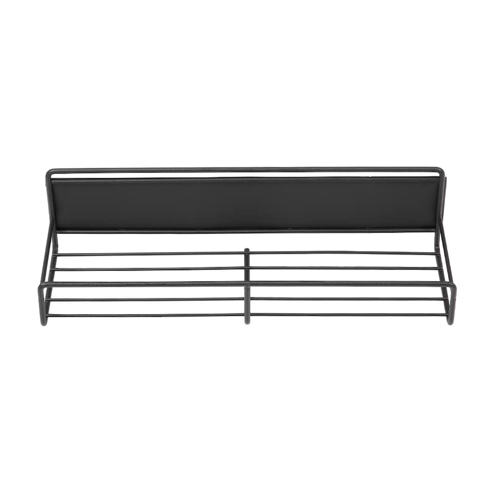 image 1 of Living and Home 2 Pcs Magnetic Fridge Storage Rack with Hooks | Black