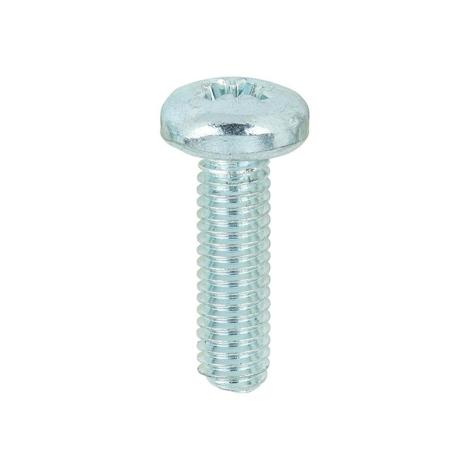 image 1 of Timco - Metric Threaded Machine Screws - PZ - Pan Head - Zinc (Size M6 x 20 - 100 Pieces)