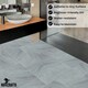 image 5 of NOVECRAFTO Vinyl Floor Tiles Self Adhesive – 12x24in Peel and Stick Waterproof Rectangular Flooring for Kitchen & Bathroom – Grey White Marble Effect Grey | 5.57 sqm