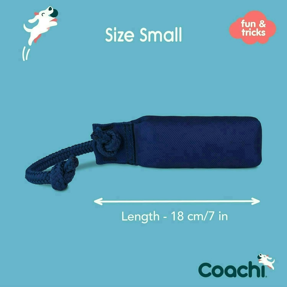 image 1 of Coachi Canvas Training Dummy - Floats - Long Distance Throwing. Suitable for Small Dogs and Puppies