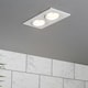 image 2 of BHS Faina 2 Light Adjustable Double Recessed Spotlight | White | White | 1