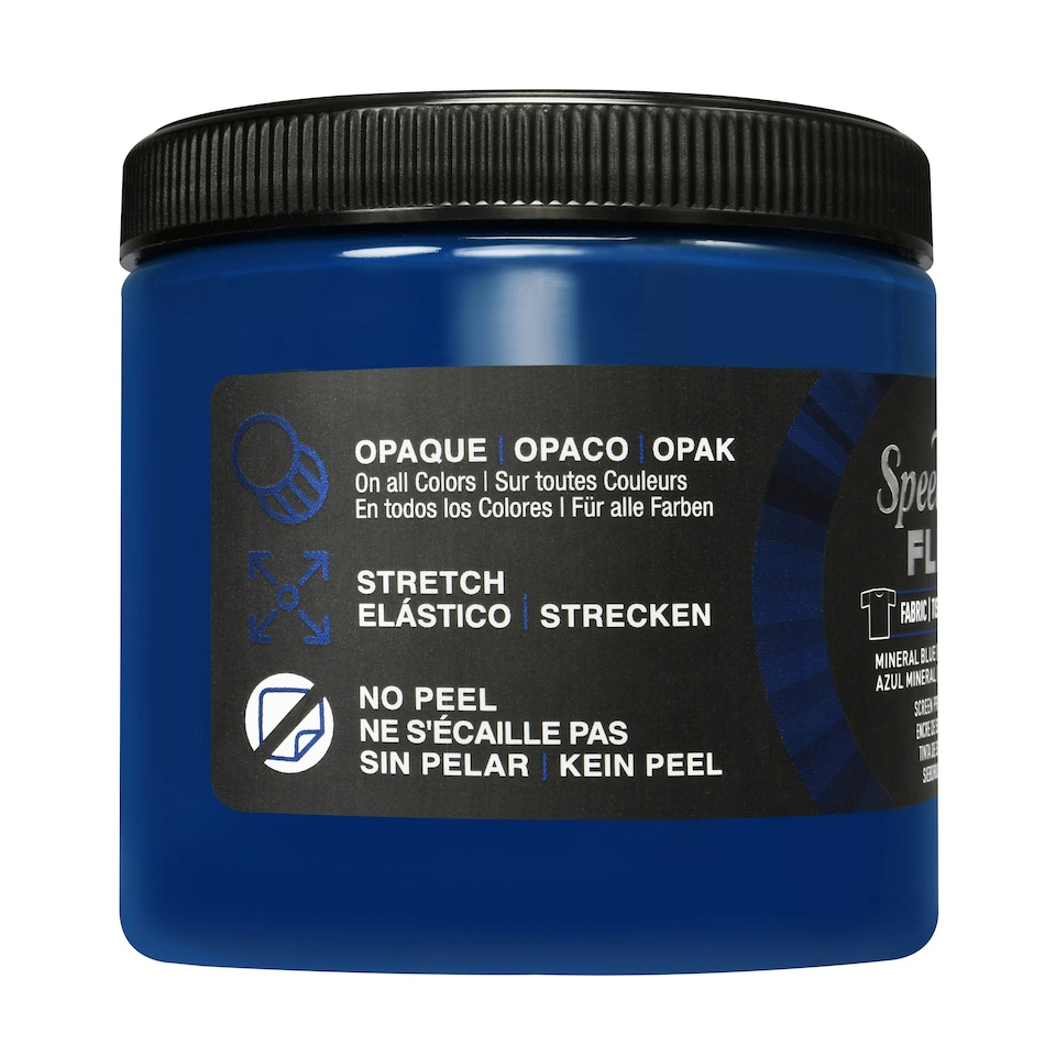 image 1 of Speedball Flex Screen Printing Fabric Ink, Mineral Blue, 8oz