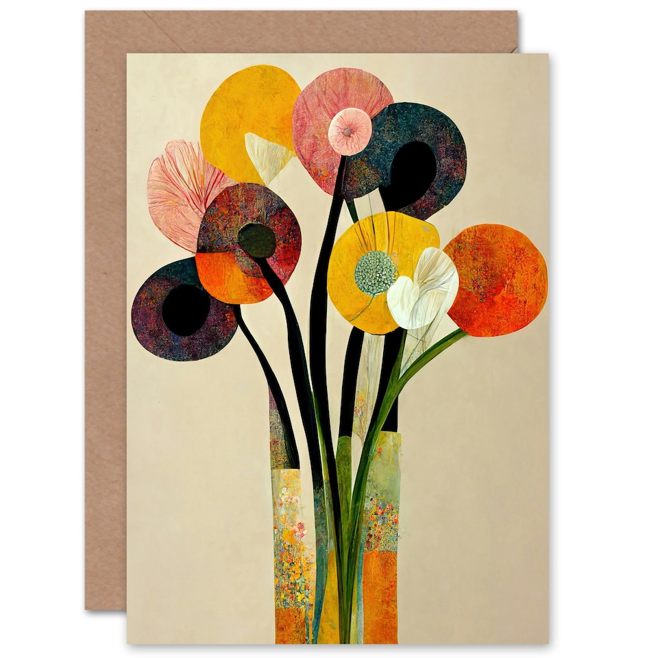 image 1 of Mothers Day Card Spring Flowers Floral Mum Card