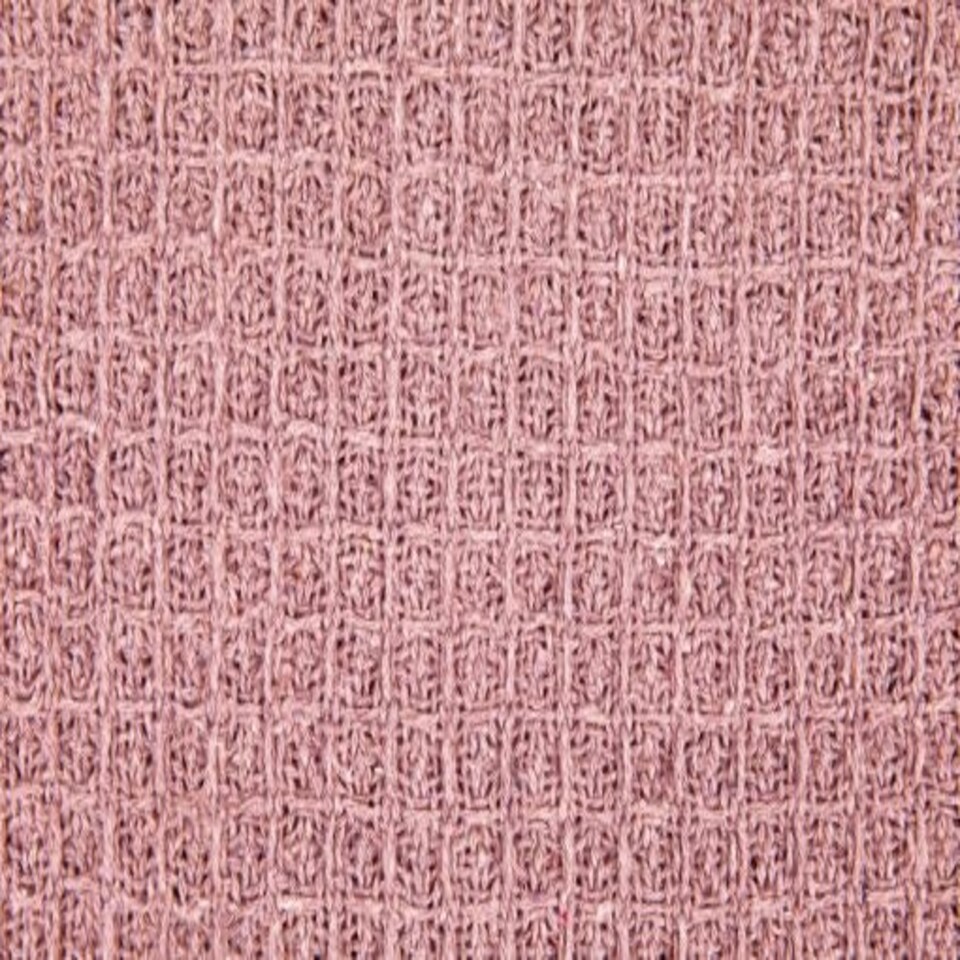 image 1 of Waffle Collection Recycled Cotton Throw in Blush Pink (50" x 60")