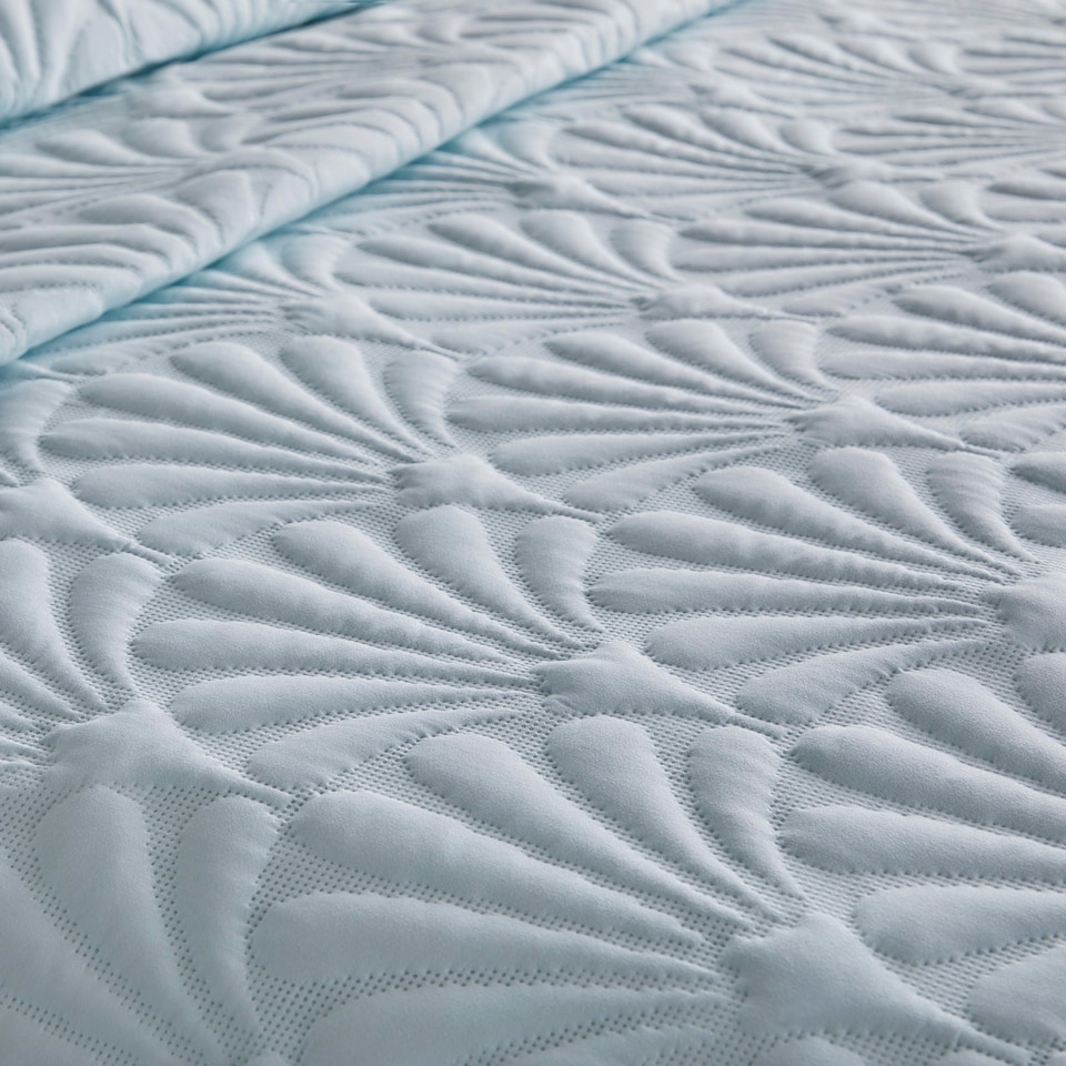 image 1 of Serene Cavali Duvet Cover Set Duck Egg