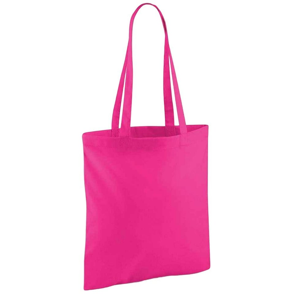 image 1 of Westford Mill Bag For Life Long Handle Tote Bag - Fuchsia - One Size | Pink