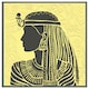 image 4 of Egyptian women on yellow (Picture Frame) White | M