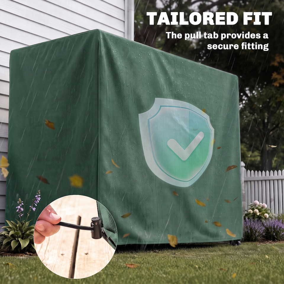 image 1 of Outsunny 240x133cm 3-Seat Outdoor Garden Swing Chair Cover Water UV Resistant