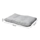 image 2 of Skylos Soft Plush Pet Bed Washable Cushion Mat for Dog Cat Crate Puppy | Grey | 75 x 50cm | One Size