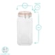 image 3 of Argon Tableware Square Glass Jar with Clip-Top Lid - 1.7L