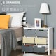 image 10 of HOMCOM Simple Chest of 6 Drawers Storage Cabinet for Dining