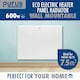 image 2 of Purus 600W Electric Panel Heater Wall Mounted White Radiator