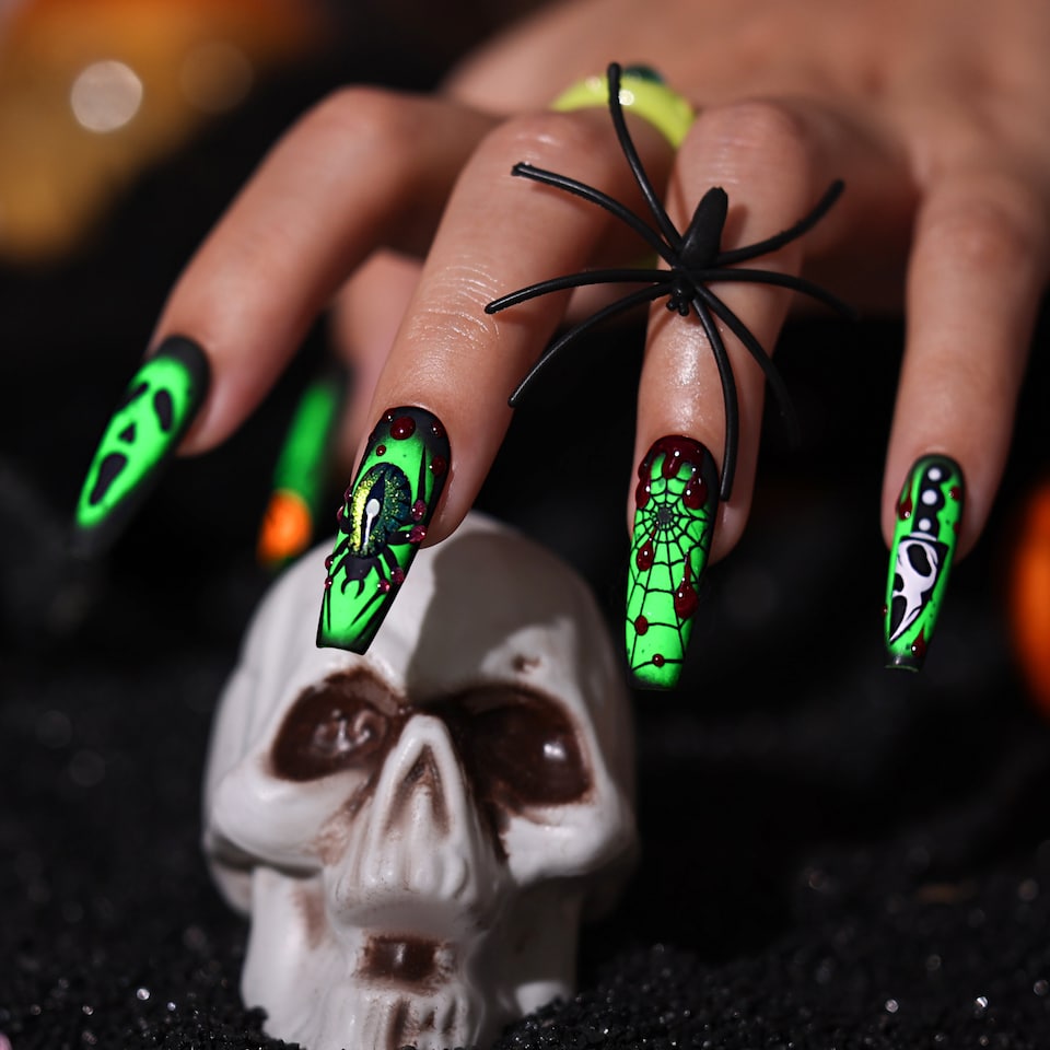 image 1 of Bluesky Green Gel Polish - Glow in the Dark Gel: Green 10ml