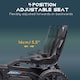 image 3 of HOMCOM Children Pedal Go Kart, Kids Ride On Racer with Adjustable Seat, Swing Axle, Shock Absorption EVA Tyres, Handbrake, for Ages 3-8 Years, Black