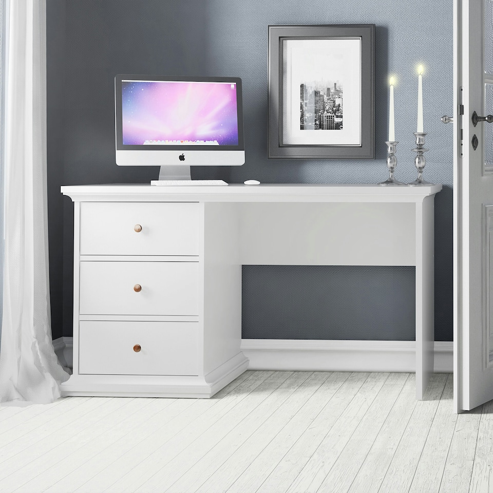 image 1 of Paris Desk in White