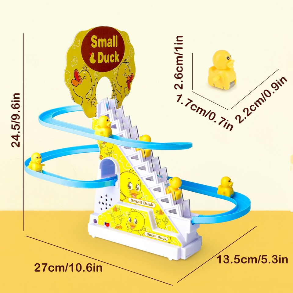 image 1 of Small Duck Stairs and Slide Game Music stair game
