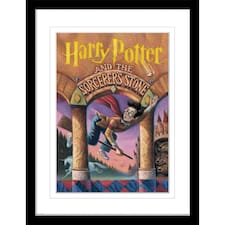 Harry Potter Book Cover (The Sorecerer's Stone) Framed 30x40cm Print with Printed Mount&nbsp;