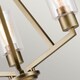 image 3 of Kichler Deryn Multi Arm Pendant Ceiling Light Natural Brass