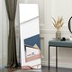 image 2 of HOMCOM Full Length Mirror Floor Standing or Wall-Mounted, Dressing Mirror, Black