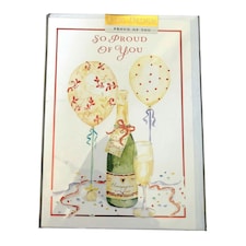 Ling Design So Proud Of You Well Done Greetings Card - Multicoloured - One Size