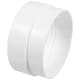 image 1 of SPARES2GO Tumble Dryer Vent Adaptor Threaded Female Duct Hose Outlet Connector (4" / 100mm)